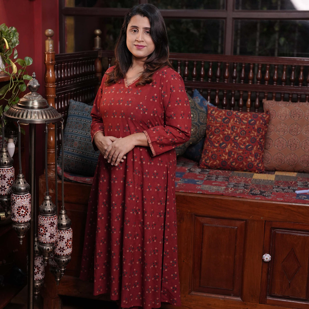 Ajrakh Printed Cotton Co-Ord Set