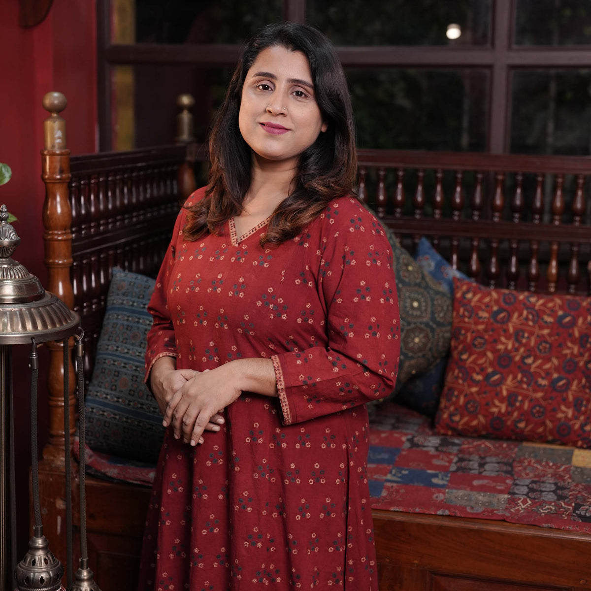 Ajrakh Printed Cotton Co-Ord Set