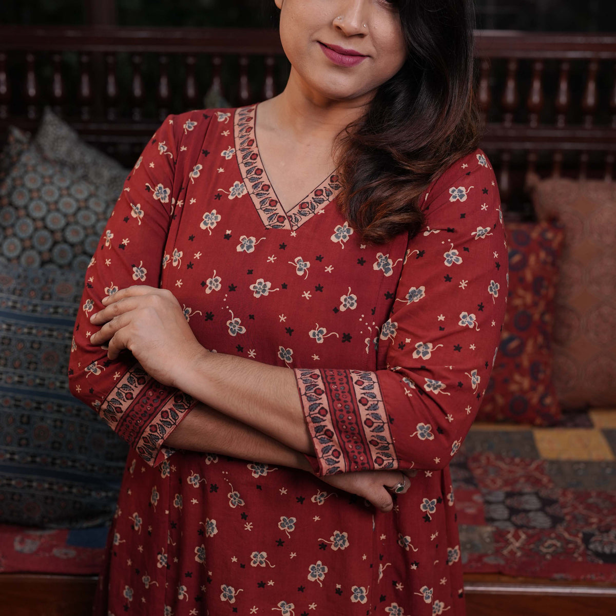 Ajrakh Printed Cotton Co-Ord Set