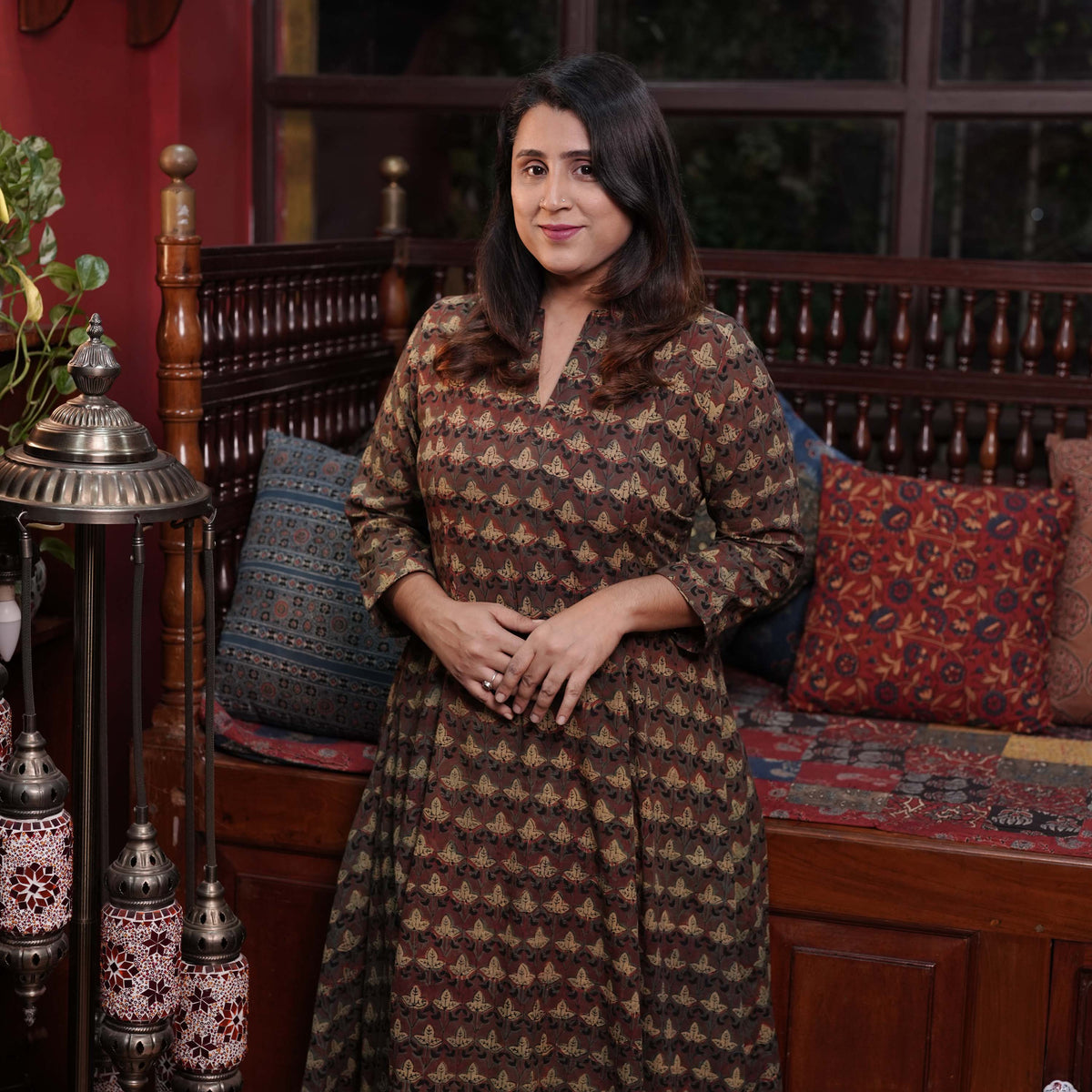 Ajrakh Printed Cotton Co-Ord Set