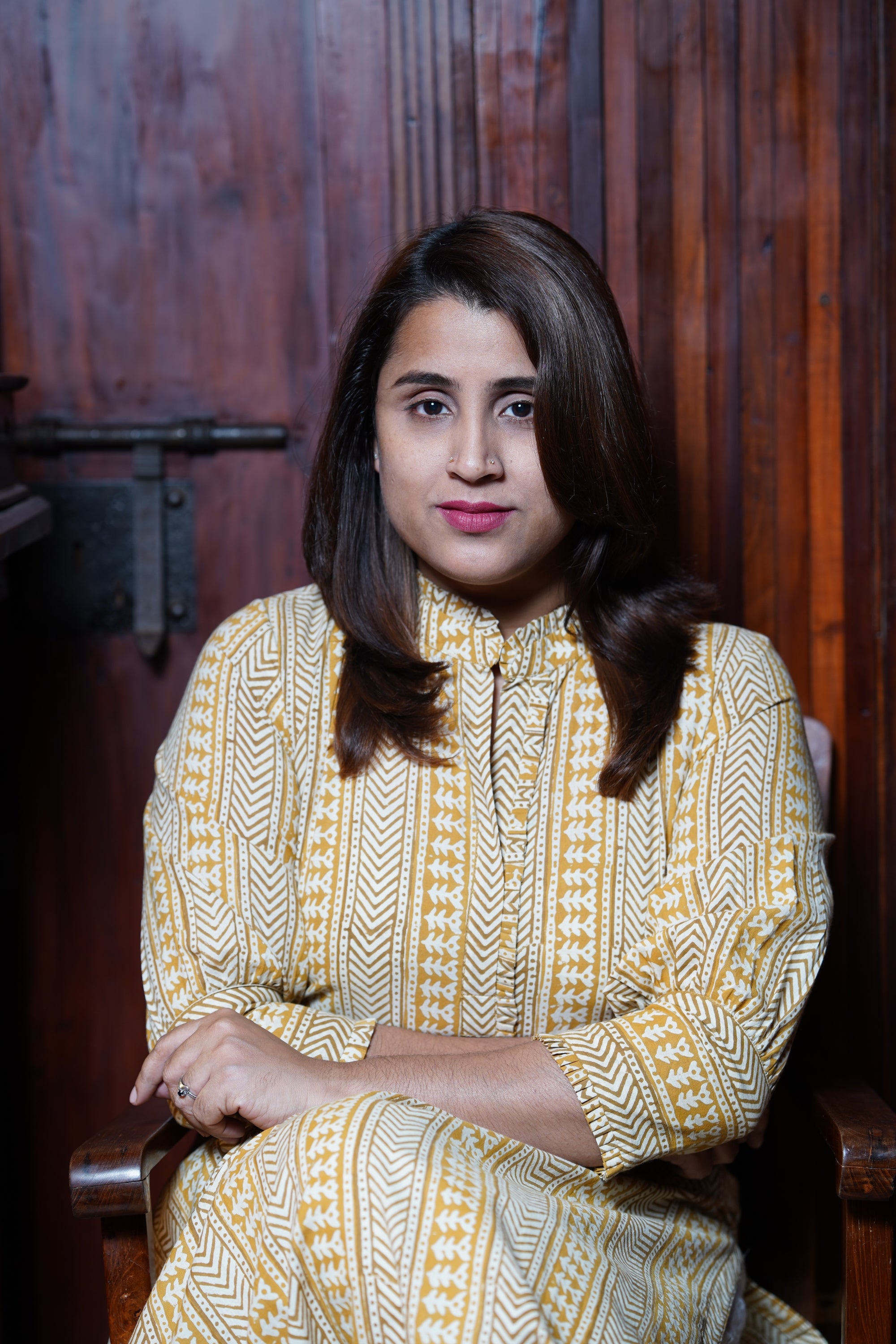 Hand Block Printed Cotton Straight Cut Kurthi